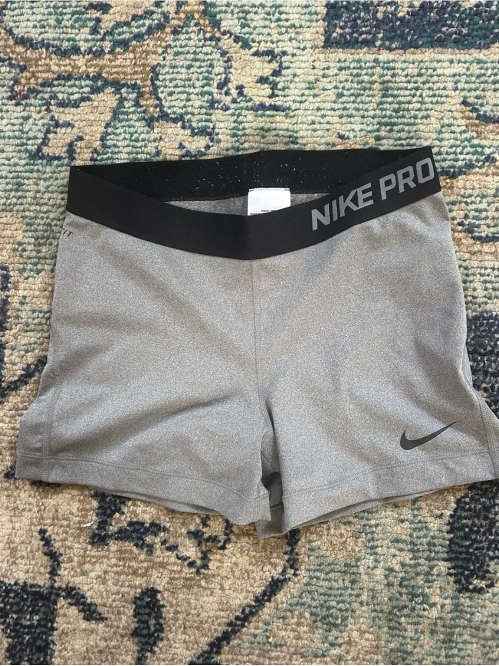 Nike Pro Women’s Large Dri-FIT Compression Shorts 3 Pack Bundle Black Gray